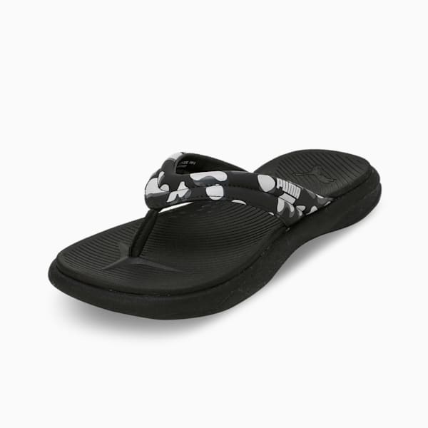 Royalcat Softride Cara Women's Flip-Flops, PUMA Black-Strong Gray-Cool Light Gray, extralarge-IND